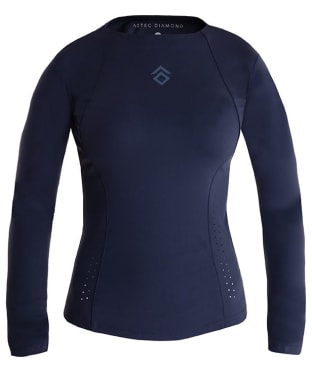 Women's Aztec Diamond Long Sleeve Tech Tee - Navy