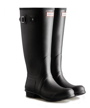 Women's Hunter Original Tall Wide Fit Wellington Boots - Black