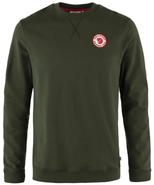 Men's Fjällräven 1960 Logo Badge Sweater - Deep Forest