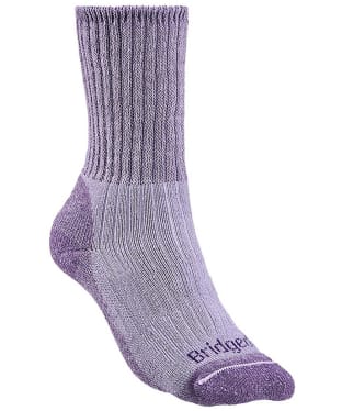 Women's Bridgedale Hike Midweight Merino Comfort Boot Socks - Violet