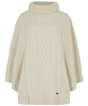 Women's Dubarry Kilronan Merino Wool Poncho - Cream