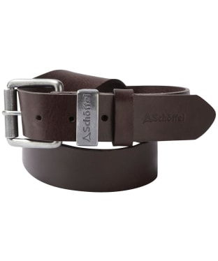 Men's Schöffel Blackwell Leather Belt - Dark Brown