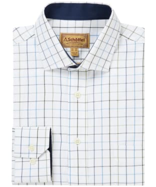 Men's Schöffel Wells Tailored Shirt - Woodland / Vintage Navy