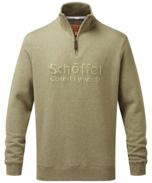 Men's Schoffel Bude Sweatshirt - Light Khaki Marl