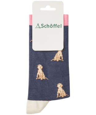 Women's Schöffel Single Cotton Socks - Navy Labrador