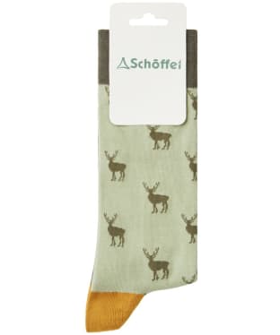 Men’s Schöffel Single Cotton Socks - Woodland Stag