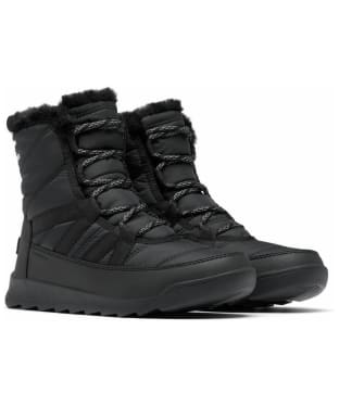 Women’s Sorel Whitney II Short Lace Waterproof Boots - Black / Quarry