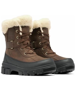 Women's Sorel Torino V Parc Waterproof OutDry Boots - Tobacco / Black