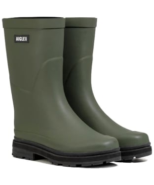 Women’s Aigle Mid Height Rain Wellington Boots - Avocat