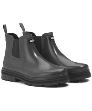 Men's Aigle Soft Rain Chelsea Wellington Boots - Black