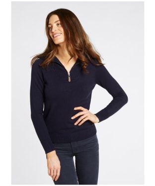 Women's Dubarry Rosmead Zip Neck Sweater - Navy