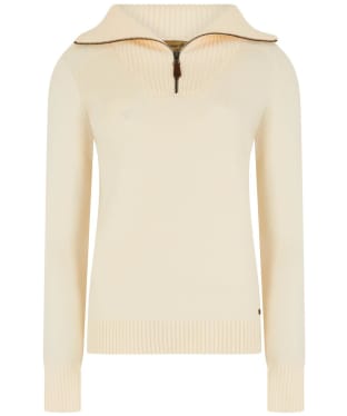 Women's Dubarry Rosmead Zip Neck Sweater - Chalk