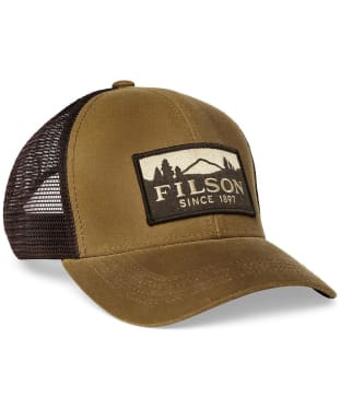 Men's Filson Logger Tin Cloth Mesh Sports Cap - New Dark Tan