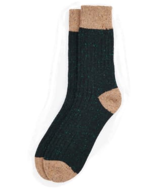 Men's Barbour Houghton Socks - Evergreen / Sandstone