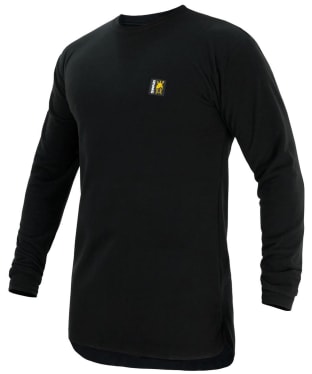 Men's Swazi Long Sleeve Microfleece Base Layer Tee - Black