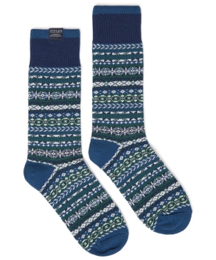 Men's Joules Alby Fair Isle Socks - Blue