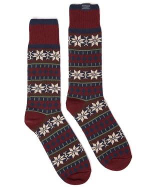 Men's Joules Alby Fair Isle Socks - Xmas