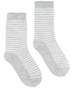 Women's Joules Toasty Soft Striped Socks - Grey