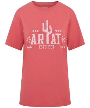 Women’s Ariat Cactus Logo Short Sleeve T-Shirt - Slate Rose