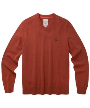 Men's Aubin Eastbourne V Neck Sweater - Ginger