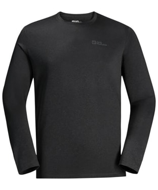 Men's Jack Wolfskin Sky Thermal Long Sleeve Base Layer - Black