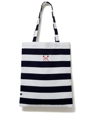 Women's Crew Clothing Organic Cotton Canvas Shopper - Navy / White Stripe