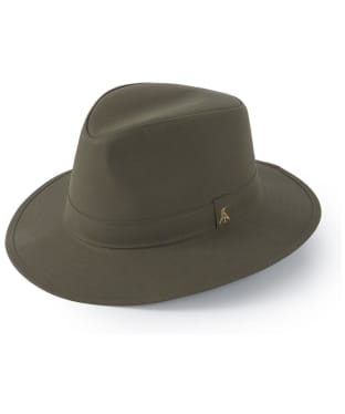 Hicks & Brown Darsham Wax Fedora - Olive