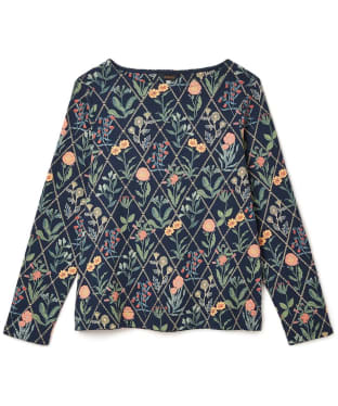 Women's Joules Harbour Printed Top - Navy Floral