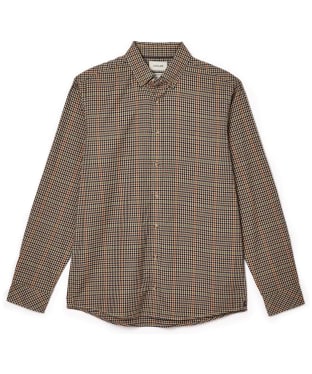 Men's Joules Fletcher Multi Houndstooth Classic Shirt - Natural Check