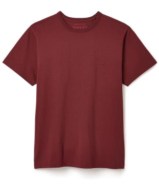 Men's Joules Denton Short Sleeve Cotton T-shirt - Port