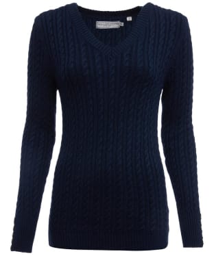 Women's Holland Cooper Seattle V Neck Knit - Ink Navy