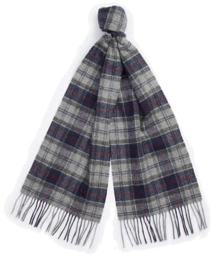 Barbour Tartan Lambswool Scarf - Blue Granite