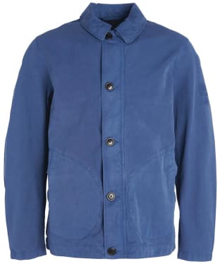 Men's Barbour International Torbay Deck Casual Cotton Jacket - Washed Cobalt