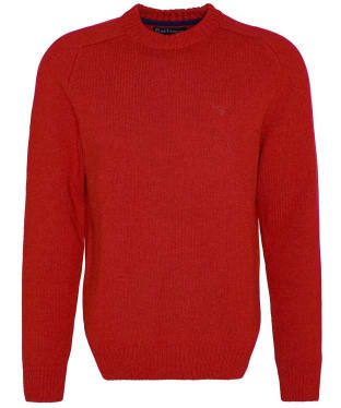 Men's Barbour Grangetown Crew Neck Sweater - Orange