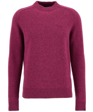 Men's Barbour Grangetown Crew Neck Sweater - Raspberry