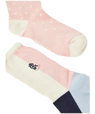 Women's Joules Everyday Eco Vero Socks 2 Pack - Harlequinn