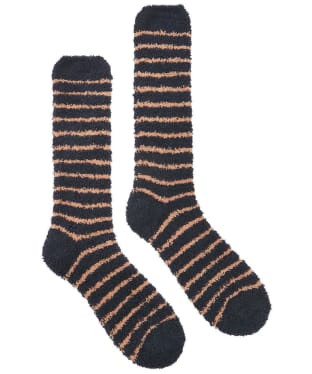 Men's Joules Fluffy Socks - Navy / Tan