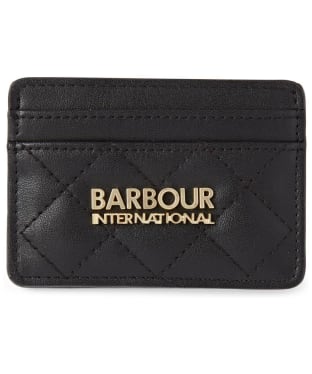 Women's Barbour International Card Holder - Black