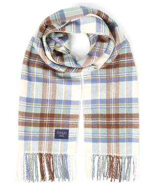 Men's Joules Langtree Check Scarf - Neutral Check