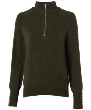 Women's Holland Cooper Tori Half Zip Knit - Forest Green