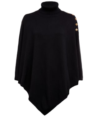 Women's Holland Cooper Roll Neck Knitted Cape - Black