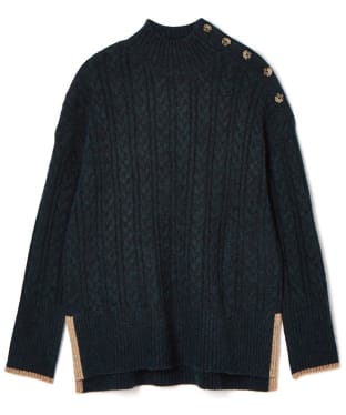 Women's Joules Betsy Cable Knit Jumper - Navy