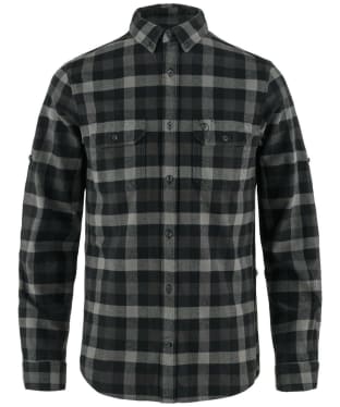 Men’s Fjallraven Skog Long Sleeve Shirt - Black / Grey