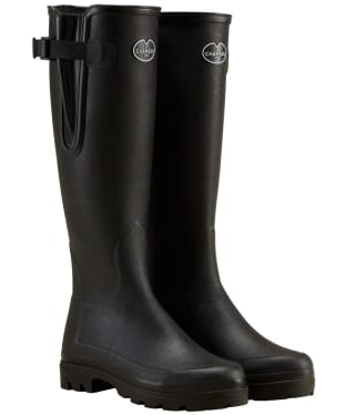 Women's Le Chameau Vierzonord Neoprene Lined Tall Wellington Boots - Black