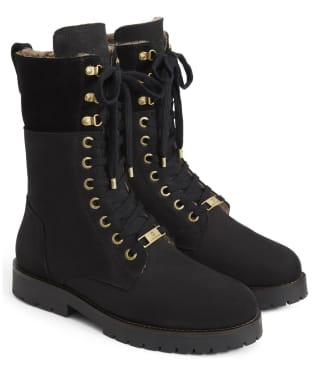 Calf length combat boots discount