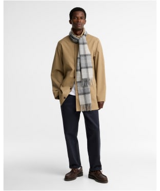 Barbour Mineral Tartan Scarf - Ice Granite