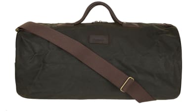Barbour leather weekend bag deals