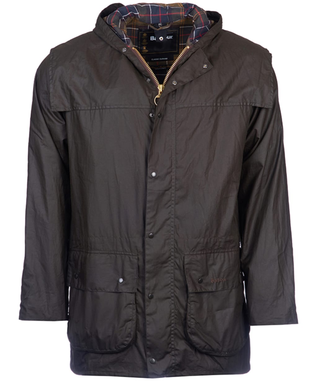 Barbour Classic Durham Jacket- Olive | Classic Tartan