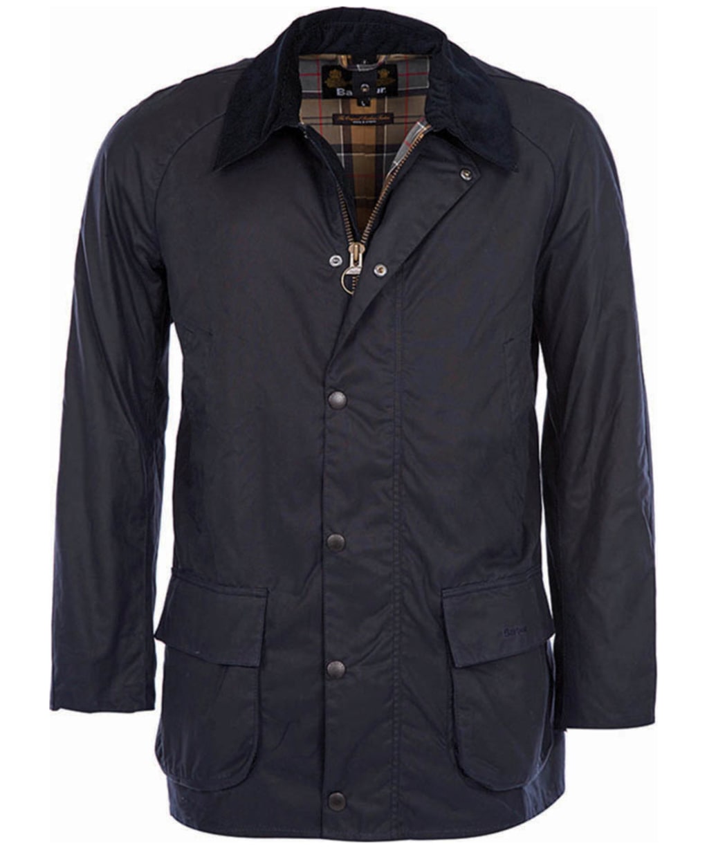 Men's Barbour Bristol Waxed Jacket - Navy