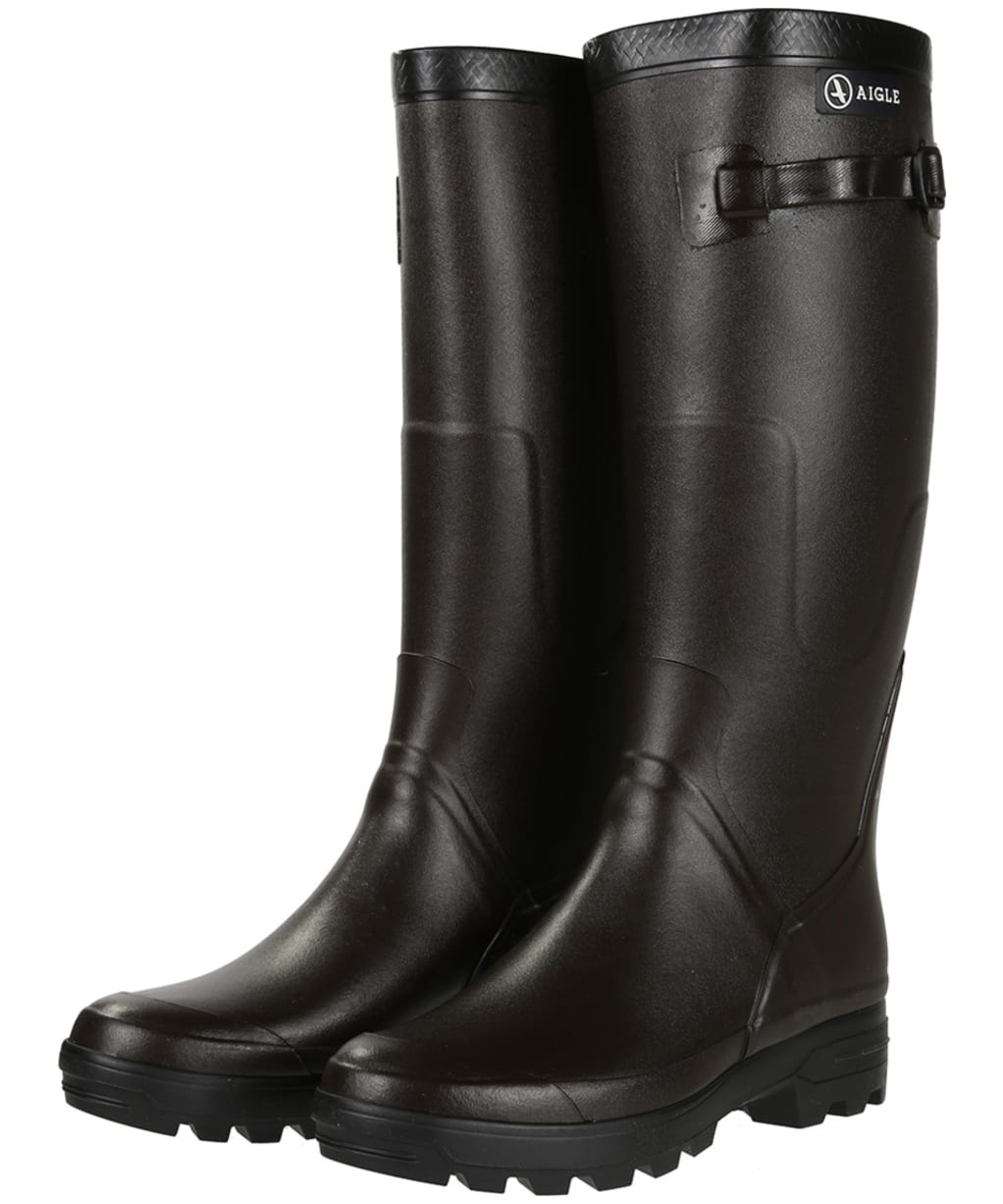 Aigle Benyl Medium Wellington Boots - Brown